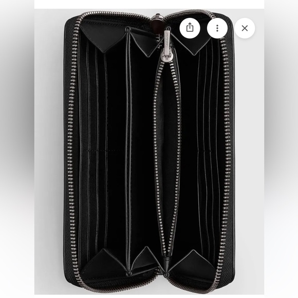 Coach Women's Essential Accordion Zip Wallet, Black, NWT - Picture 2 of 11